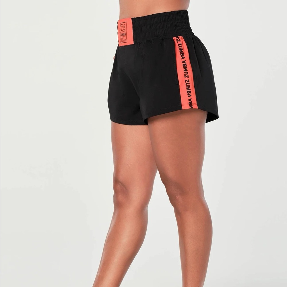 Zumba Since 2001 High Waisted Loose Shorts - Size M Black